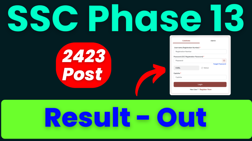 SSC Phase‑13 Result 2026, SSC Selection Post Result, SSC Phase‑13 Re‑Exam Marks, SSC Recruitment Result 2026, SSC Official Website, SSC Phase‑13 Merit List, SSC Phase‑13 Cut Off