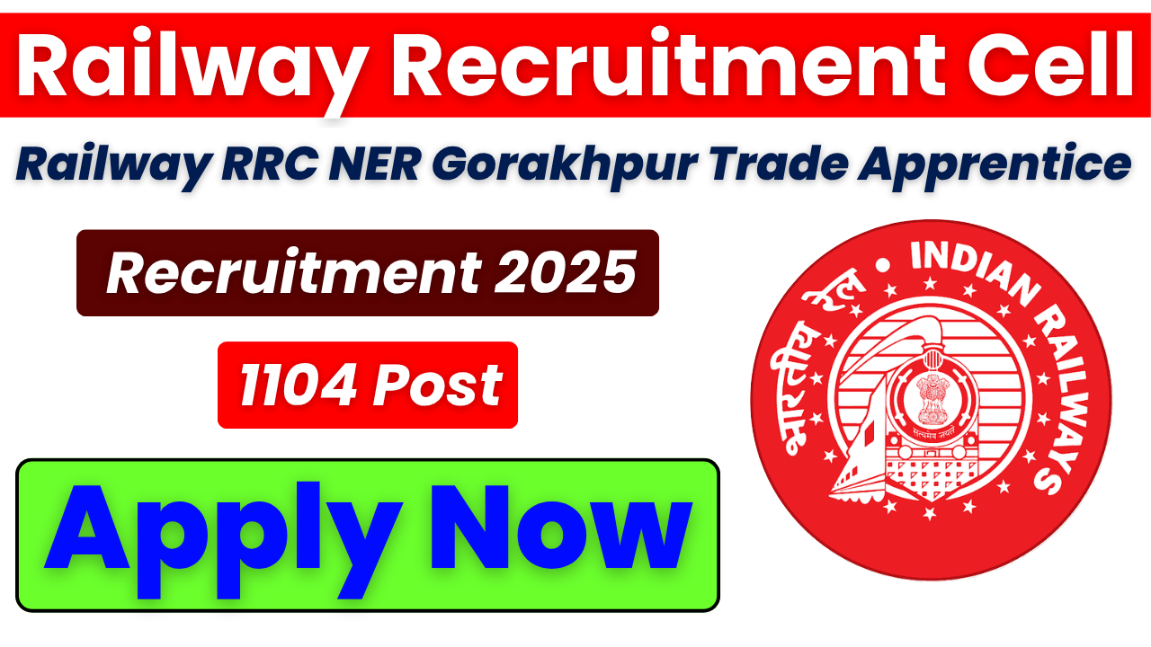 Railway RRC NER Apprentice Recruitment 2025, RRC Gorakhpur Trade Apprentice, Railway Apprentice Vacancy 2025, Apply Online RRC NER, RRC NER Eligibility Criteria, RRC NER Age Limit, RRC NER Selection Process, RRC NER Official Website