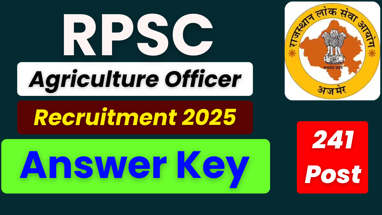 RPSC Agriculture Officer Answer Key 2025, RPSC AO Answer Key PDF, RPSC AO Exam Solutions, RPSC Agriculture Officer Question Paper 2025, RPSC AO Answer Sheet, RPSC AO Answer Key Download, RPSC AO Exam 2025