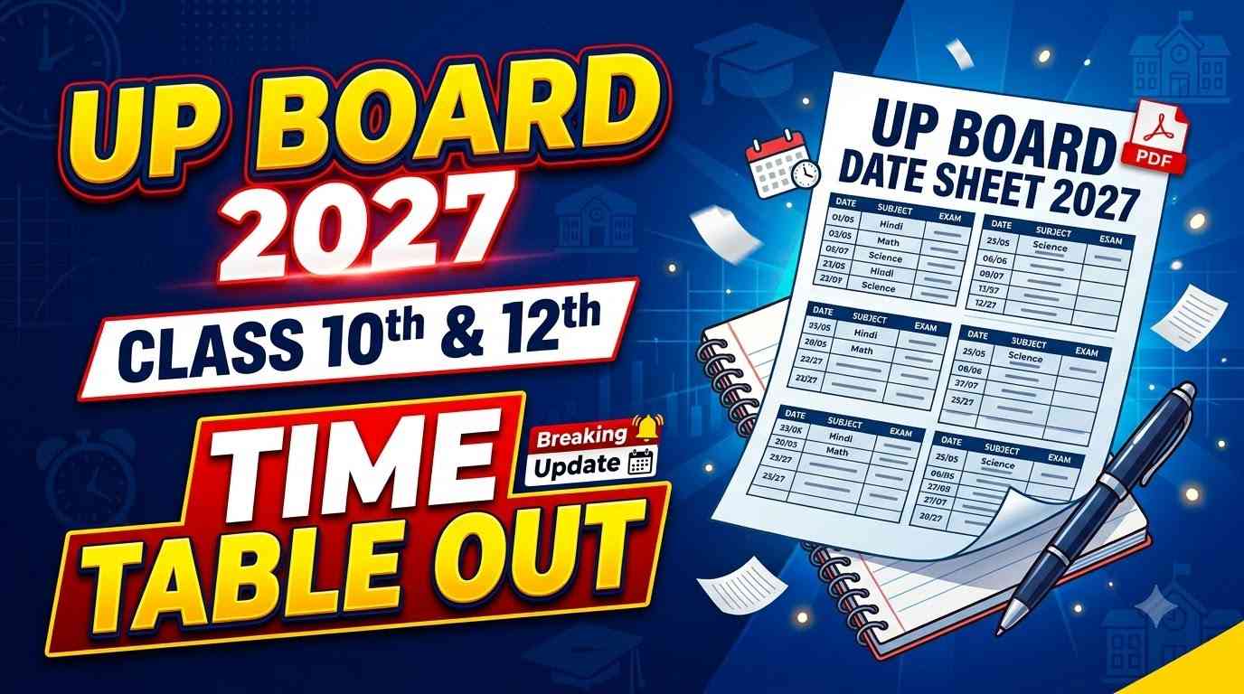UP Board Class 10th Time Table 2027, UP Board Class 12th Time Table 2027, UPMSP Time Table 2027, UP Board Exam Date 2027, UP Board High School Time Table, UP Board Intermediate Time Table, UPMSP Exam Schedule 2027, UP Board 10th Date Sheet 2027, UP Board 12th Date Sheet 2027, UP Board Exam Routine 2027, UPMSP Board Exam 2027, UP Board Time Table PDF Download 2027, Sarkari Result UP Board Time Table 2027, UPMSP Class 10 12 Exam Date 2027, UP Board Date Sheet 2027 Download