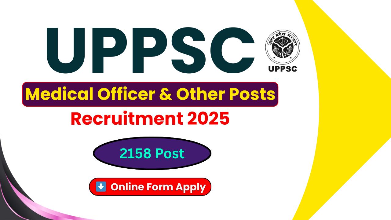 UPPSC Medical Officer Recruitment 2025, UPPSC Vacancy 2025, UPPSC Online Form 2025, UPPSC Notification 2025, uppsc.up.nic.in