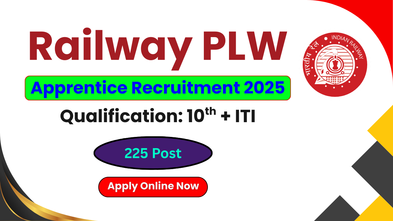 Railway PLW Apprentice Recruitment 2025, Railway PLW Apprentice Online Form, PLW Apprentice Vacancy 2025, Railway Apprentice Notification 2025, Railway PLW Eligibility, Railway PLW Age Limit, Railway PLW Apply Online, Railway PLW Patiala Apprentice Jobs