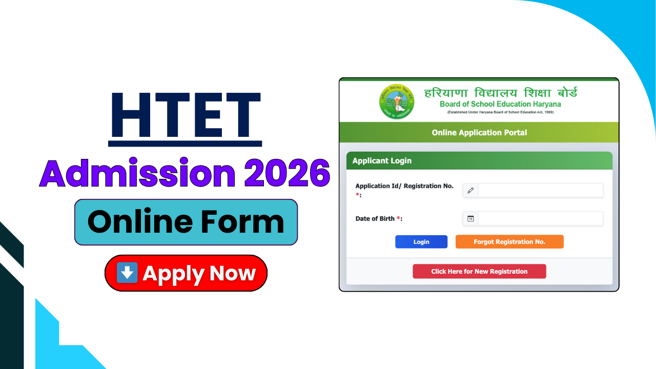 HTET Online Form 2025, Haryana HTET Recruitment 2025, HTET PRT TGT PGT Vacancy, HTET Application Form 2025, bseh.org.in