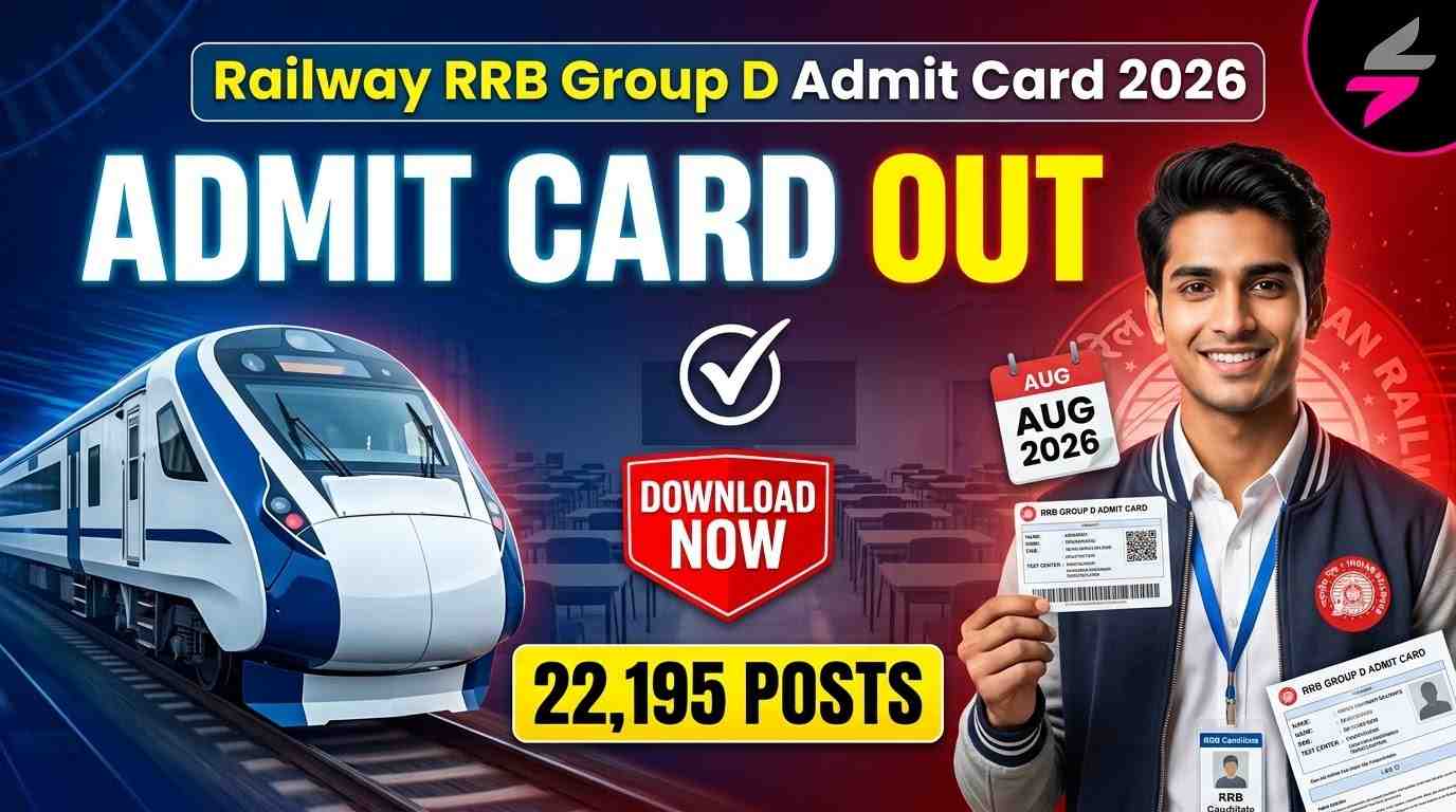 RRB Group‑D CBT‑I Admit Card 2026, RRB Group‑D Exam Date 2026, RRB Group‑D Recruitment 2026, RRB CEN 09/2025, RRB Group‑D Hall Ticket