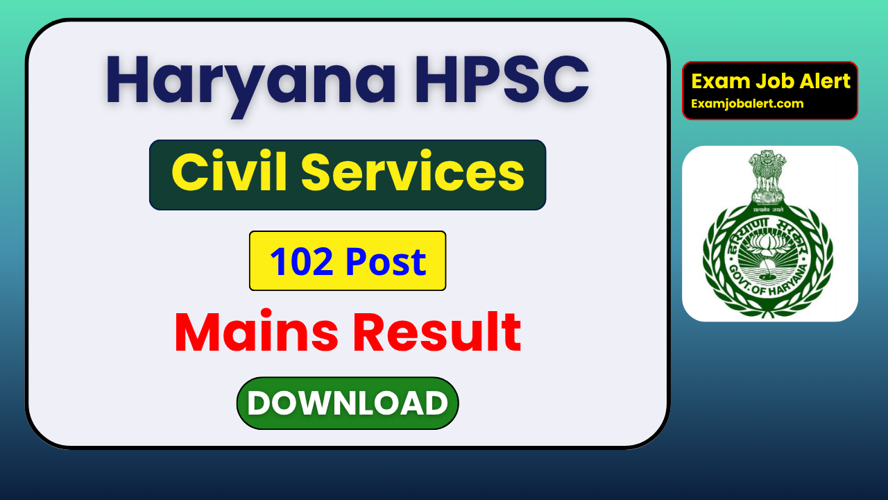 HPSC HCS Mains Result 2026, Haryana HCS Mains Result 2026, HPSC HCS Result 2026, Haryana HPSC Result, Haryana Civil Services Result 2026