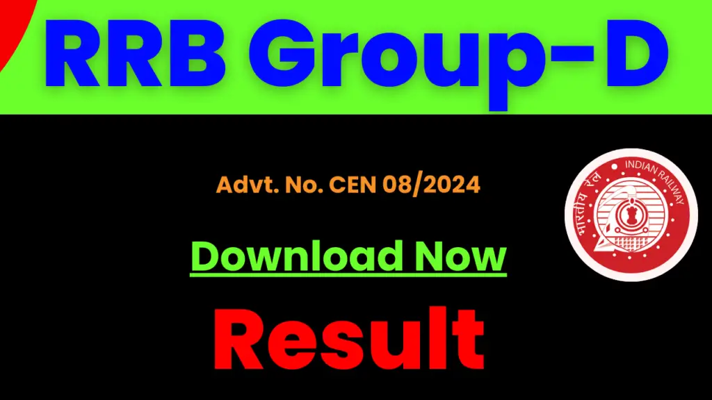 RRB Group D Result 2026, Railway Group D Result PDF, RRB Group D CBT Result, RRB Group D Merit List, RRB Group D Cut Off, RRB Group D Selection Process, indianrailways.gov.in