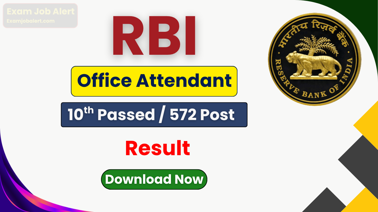 RBI Office Attendant Result 2026, RBI Result Download 2026, RBI Office Attendant Exam 2026, RBI Recruitment Portal 2026, RBI Merit List 2026, opportunities.rbi.org.in