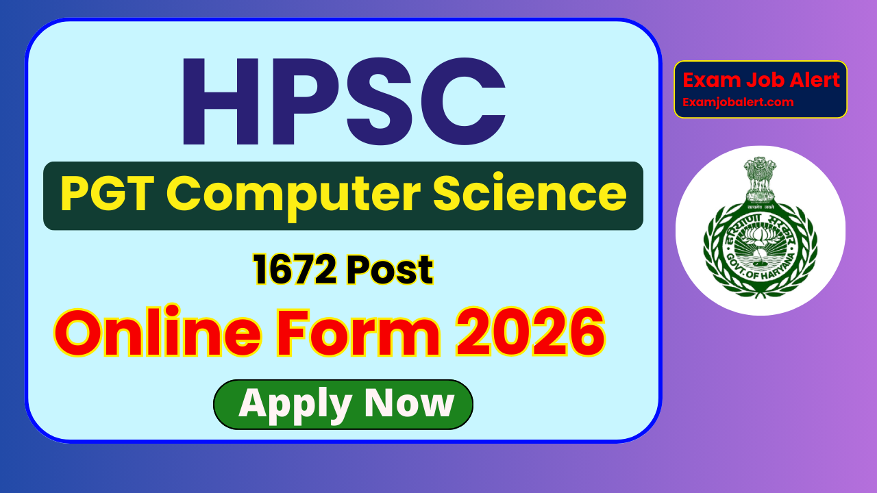 HPSC PGT Computer Science Recruitment 2026, HPSC PGT Online Form 2026, HPSC PGT Vacancy 2026, HPSC PGT Eligibility 2026, HPSC PGT Age Limit 2026, HPSC PGT Selection Process 2026, HPSC Advt No. 23/2026