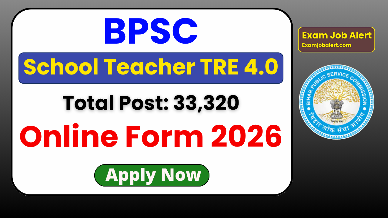 BPSC TRE 4.0 Recruitment 2026, BPSC School Teacher Vacancy 2026, BPSC TRE 4.0 Notification 2026, BPSC Teacher Bharti 2026, bpsc.bih.nic.in