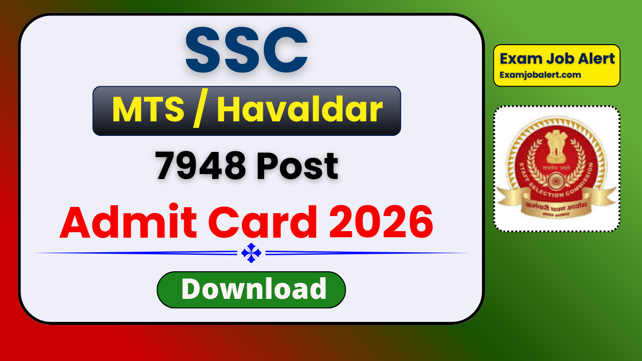 SSC MTS Admit Card 2026, SSC Havaldar Admit Card 2026, SSC MTS Exam City Details, SSC Havaldar Exam City 2026, SSC MTS Havaldar Hall Ticket, SSC Admit Card Download 2026