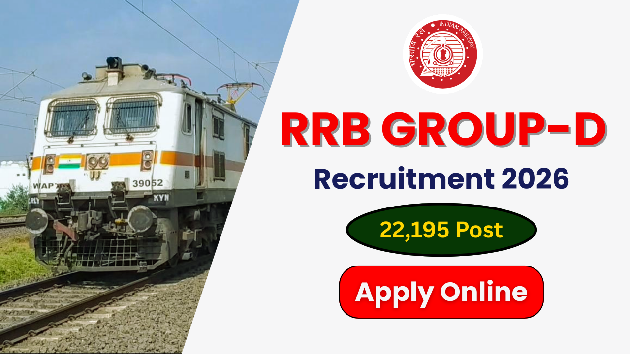 Railway RRB Group‑D Recruitment 2026, Apply Online for 21,997 Vacancies, Railway RRB Group‑D Notification 2026, Railway RRB Group‑D Vacancy 2026, Railway RRB Group‑D Apply Online, CEN 09/2025