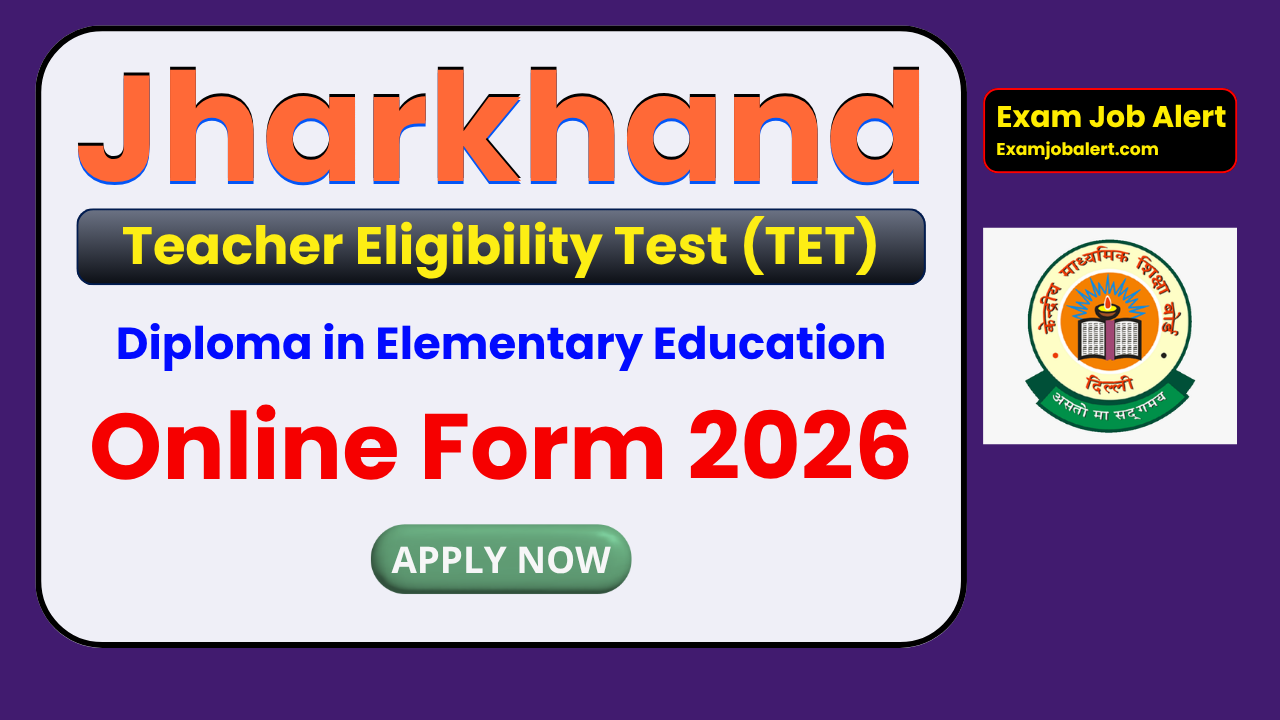 JHTET Online Form 2026, Jharkhand Teacher Eligibility Test 2026, JAC Ranchi JHTET Notification, JHTET Primary Level Eligibility, JHTET Junior Level Eligibility, jacexamportal.in