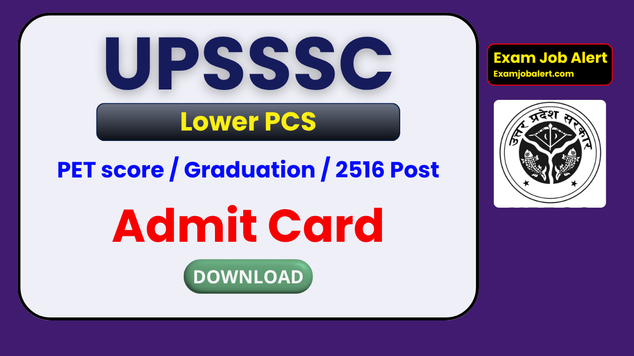 UPSSSC Lower PCS Eligibility Result 2026, UPSSSC Lower PCS Recruitment 2026, UPSSSC Advt 07 Exam 2026, UPSSSC Lower PCS Age Limit 2026, upsssc.gov.in