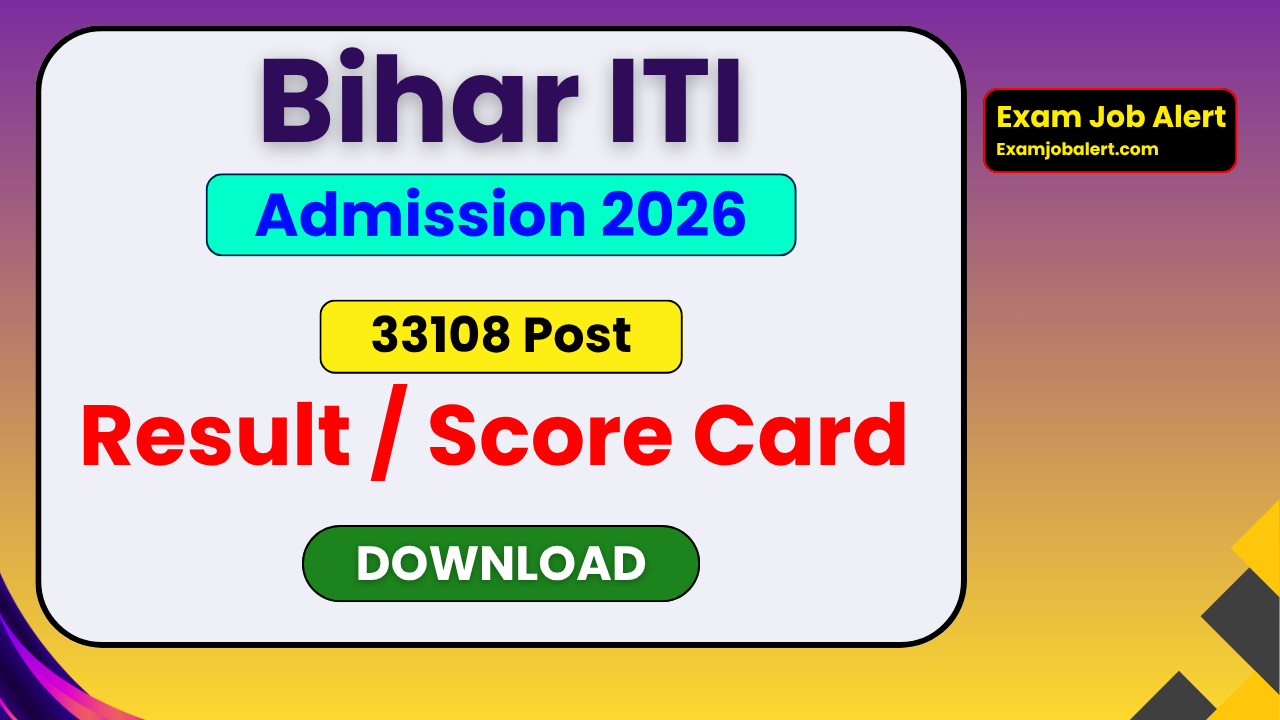 Bihar ITI CAT Result 2026, Bihar ITI Rank Card 2026, BCECEB ITI CAT Result, Bihar ITI Admission 2026, ITICAT Result Download, BCECEB ITI Rank Card