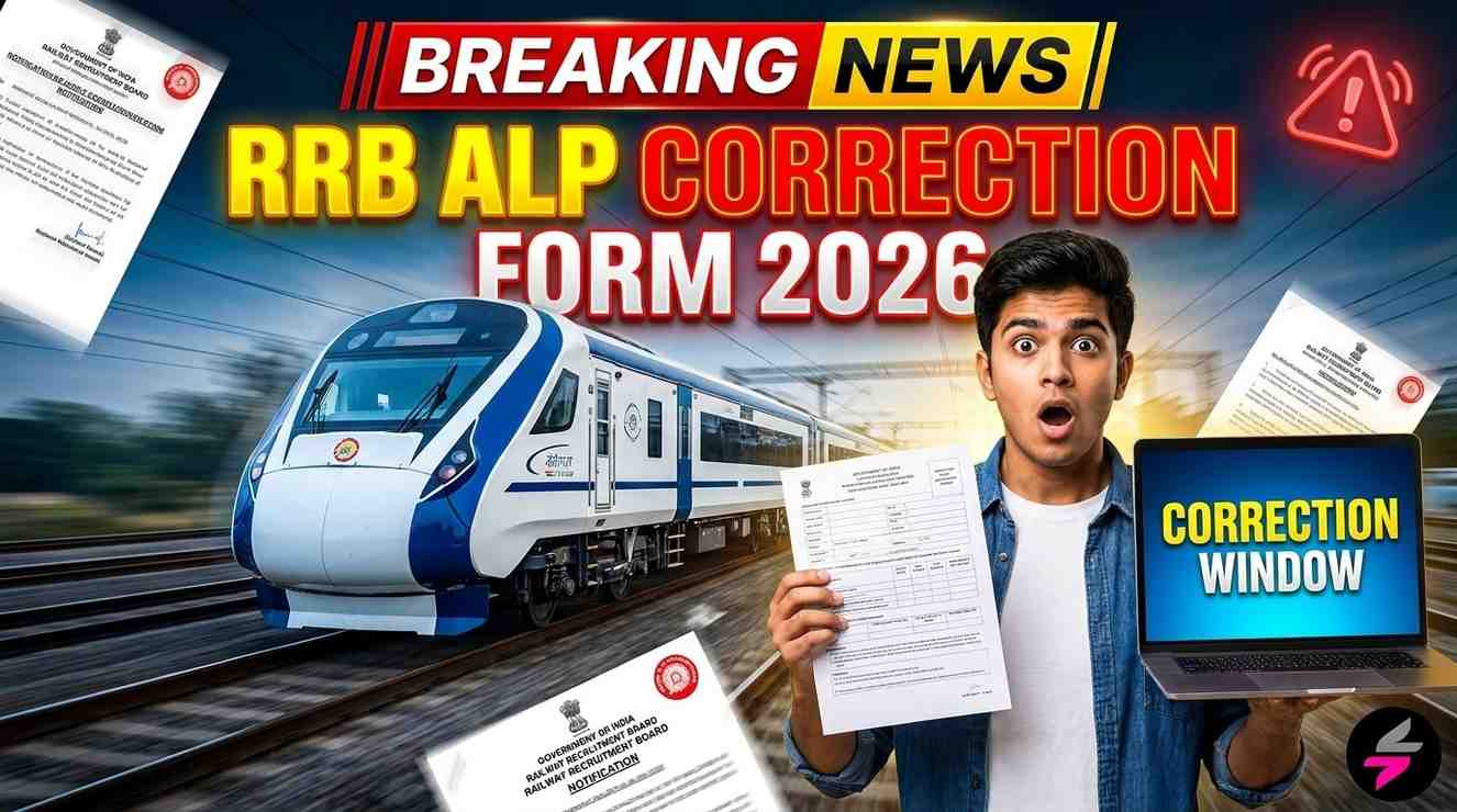 RRB ALP Correction Form 2026, RRB ALP Edit Application 2026, RRB ALP Recruitment 2026, RRB ALP Vacancy 2026, RRB Official Website