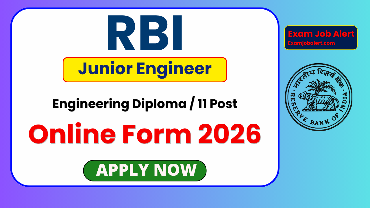 RBI Junior Engineer Recruitment 2026, RBI JE Vacancy, RBI Online Form 2026, RBI JE Electrical Eligibility, RBI JE Civil Eligibility, RBI JE Notification 2026, RBI Careers