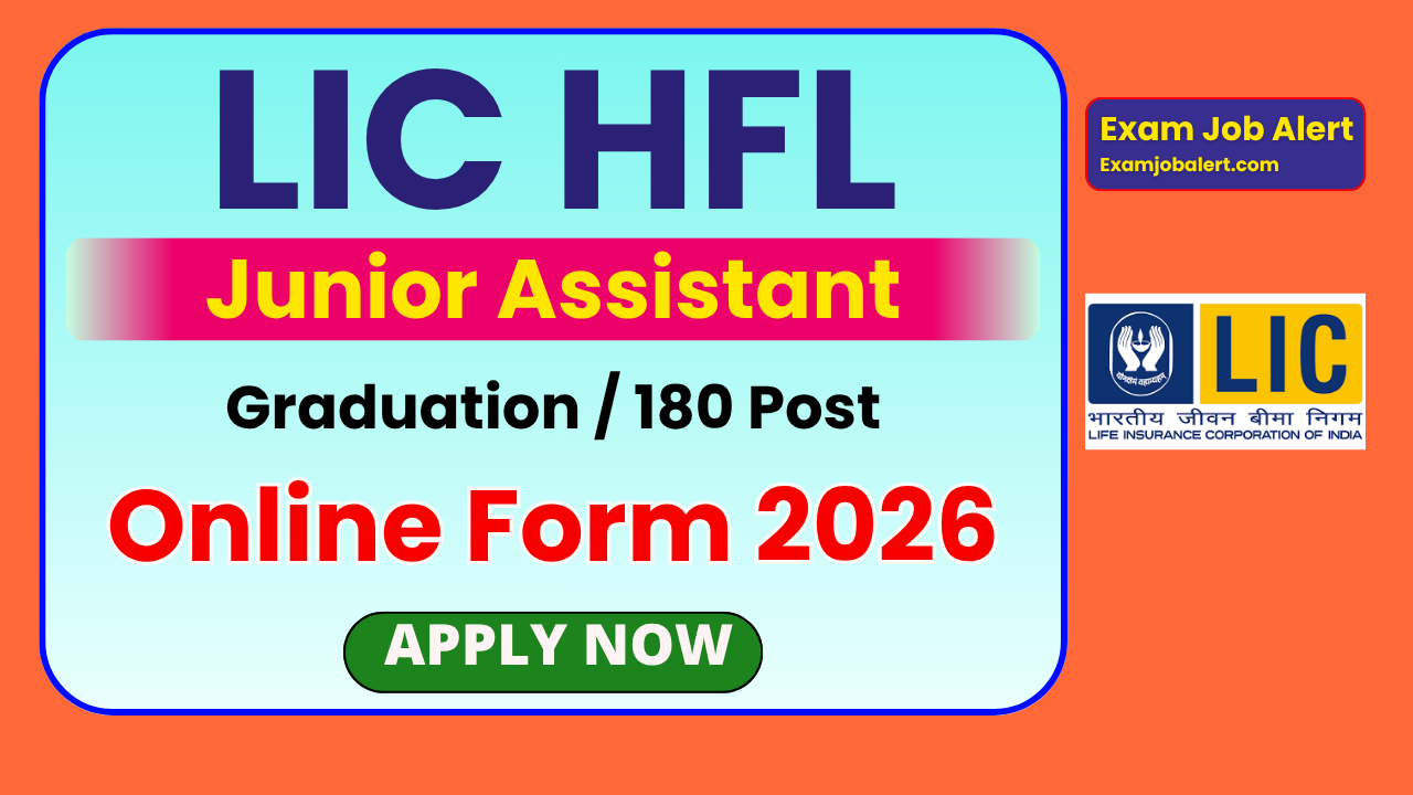 LIC HFL Junior Assistant Recruitment 2026, LIC HFL Vacancy 2026, LIC Junior Assistant Apply Online, LIC Housing Finance Jobs