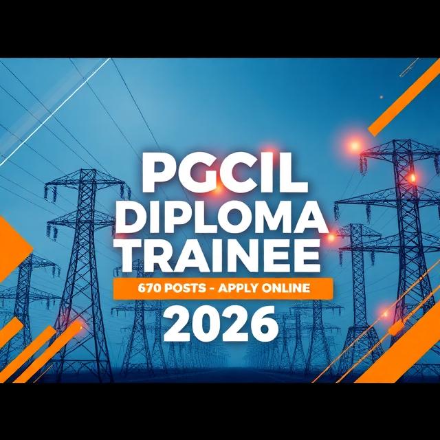 PGCIL Diploma Trainee Recruitment 2026, PGCIL Recruitment 2026, Diploma Trainee Vacancy 2026, PGCIL Non Executive Jobs, PGCIL 670 Posts, Power Grid Recruitment 2026, Govt Jobs 2026, PSU Jobs India, Diploma Government Jobs, PGCIL Online Form 2026, PGCIL Notification 2026, Electrical Diploma Jobs, Civil Diploma Jobs, Engineering Diploma Vacancy, Latest Govt Jobs 2026