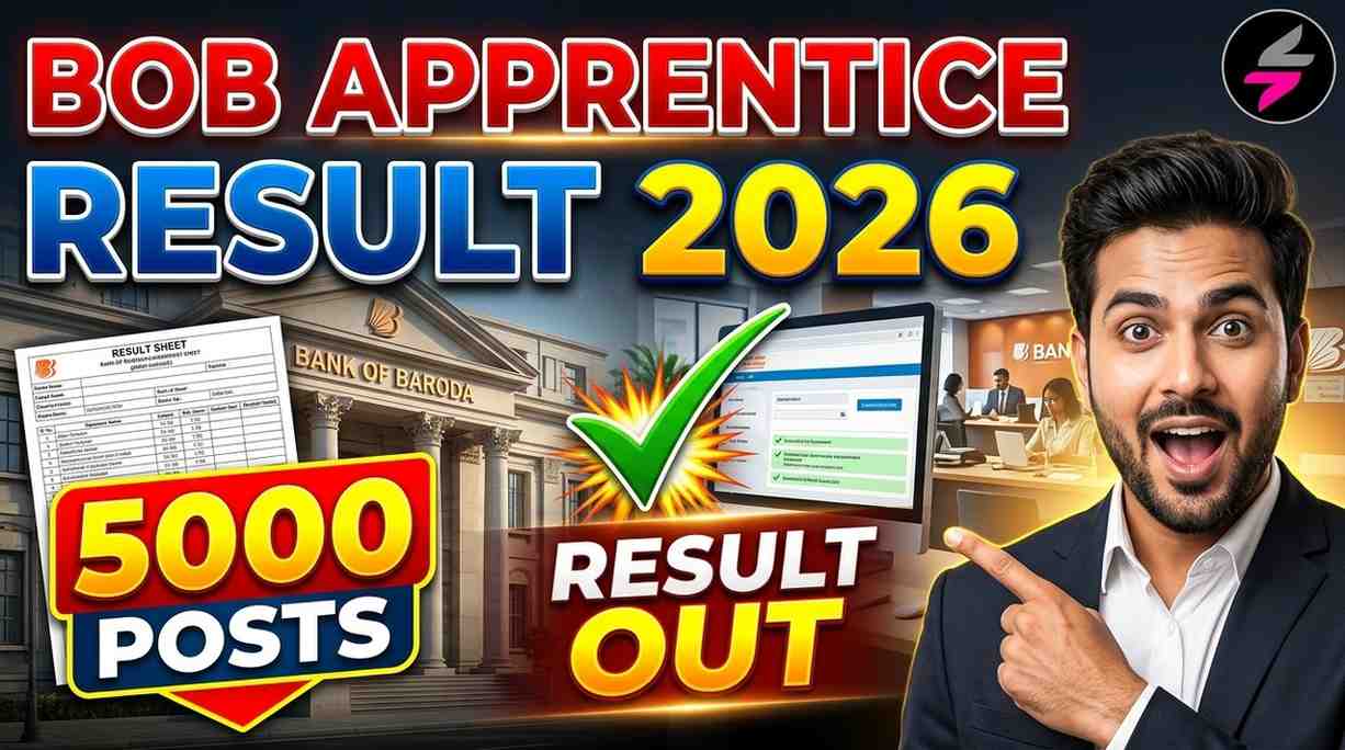 Bank of Baroda Apprentice Result 2026, BOB Apprentice Recruitment 2026, BOB Apprentice Exam 2026, BOB Apprentice Score Card 2026, bankofbaroda.in