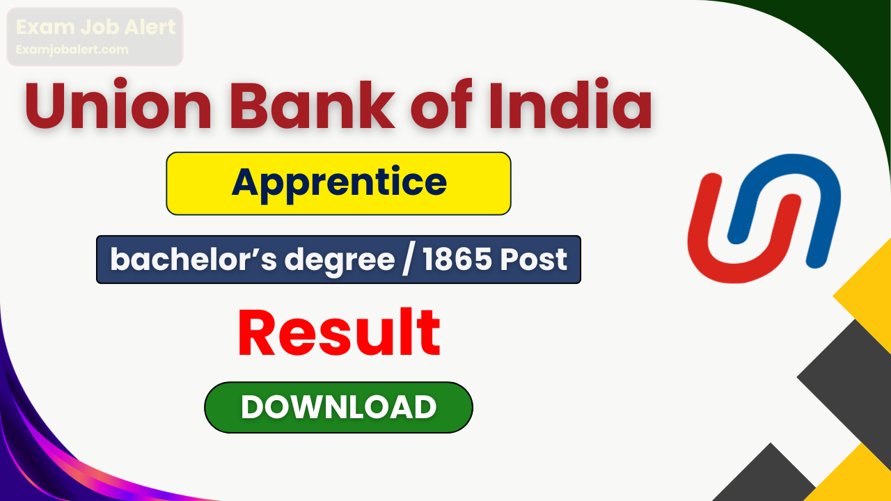 Union Bank Apprentice Result 2026, UBI Apprentice Exam Date 2026, Union Bank Apprentice Admit Card 2026, Union Bank Recruitment 2026, unionbankofindia.co.in