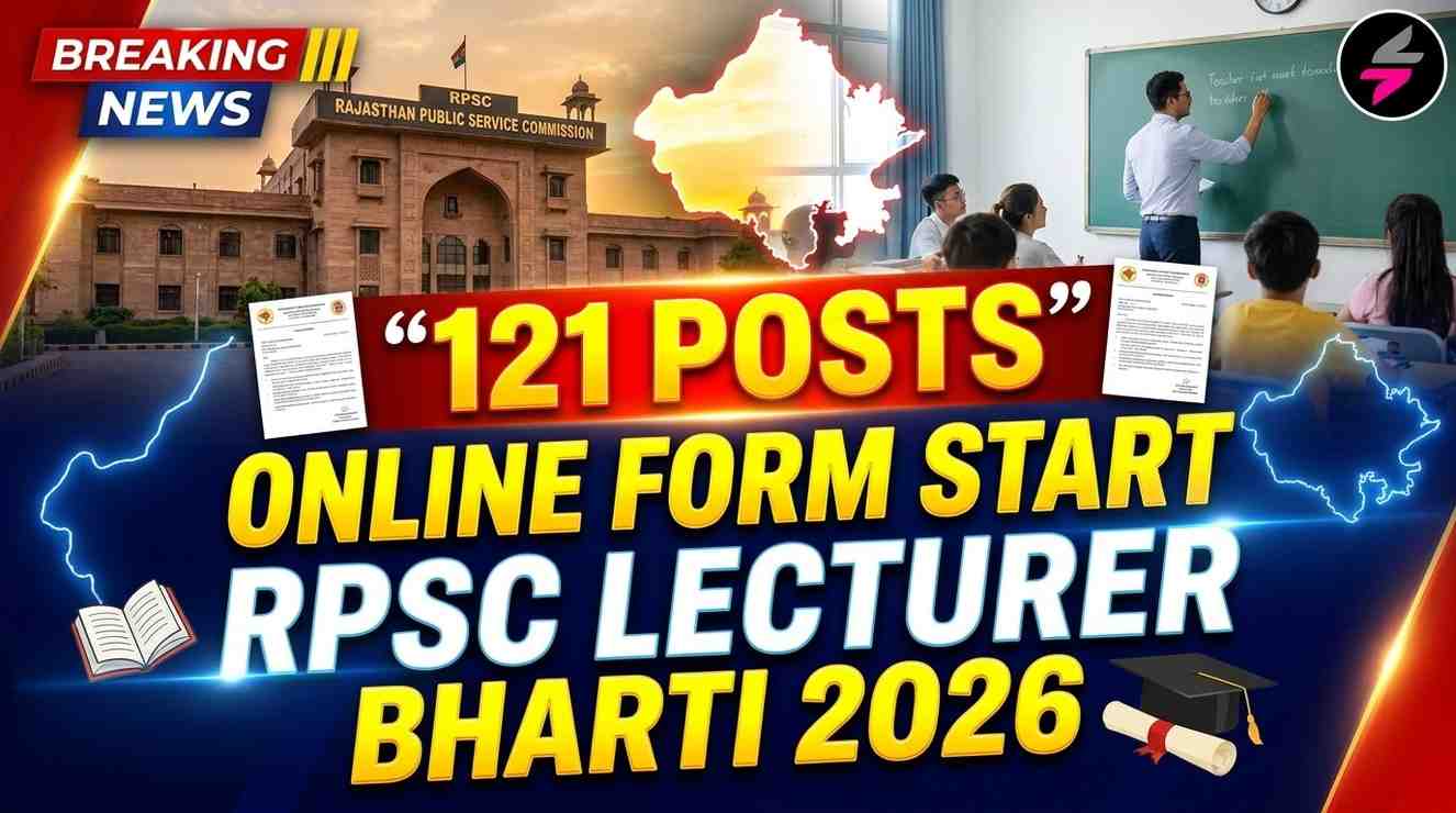 RPSC School Lecturer Special Recruitment 2026, RPSC Lecturer Vacancy 2026, RPSC Online Form 2026, RPSC Lecturer Eligibility 2026, RPSC Lecturer Age Limit 2026, rpsc.rajasthan.gov.in Recruitment 2026