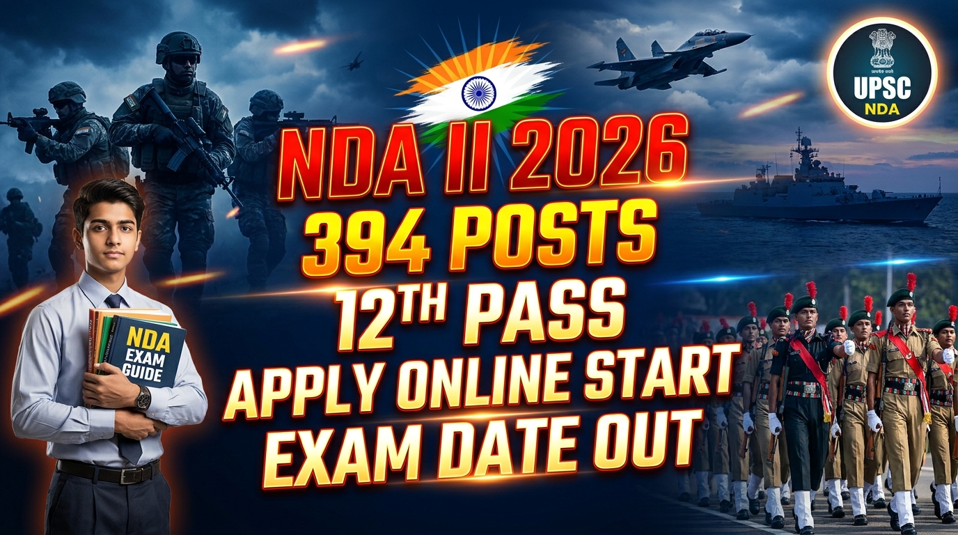 UPSC NDA II Recruitment 2026, NDA II Online Form 2026, UPSC NDA II Vacancy 2026, NDA II Eligibility Criteria 2026, NDA II Age Limit 2026, UPSC NDA II Selection Process 2026