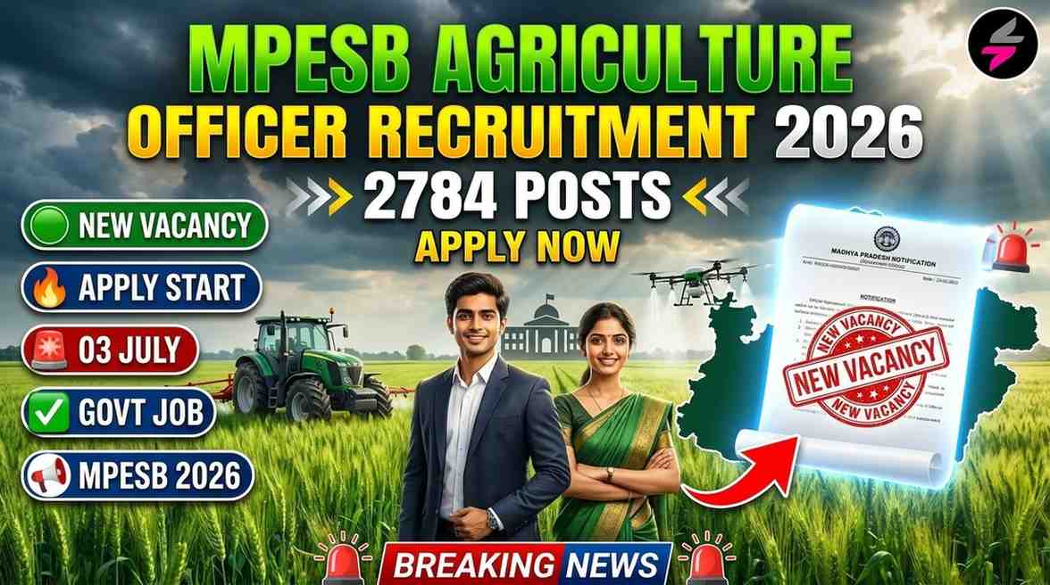 MPESB Krashi Vistar Adhikari Online Form 2026, MPESB Agriculture Extension Officer Recruitment 2026, MPESB Group‑2 Sub Group‑1 Notification 2026, esb.mp.gov.in