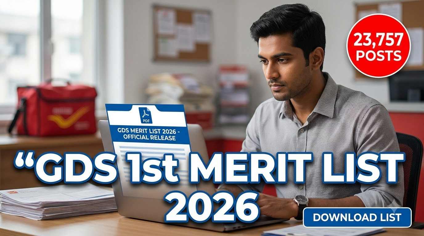 India Post GDS 1st Merit List 2026, GDS Merit List 2026 PDF, India Post GDS Result 2026, GDS Selection List 2026, GDS Shortlisted Candidates List, India Post GDS Schedule II 2026, GDS Document Verification, GDS Vacancy 2026, India Post Result 2026, GDS First Merit List Download