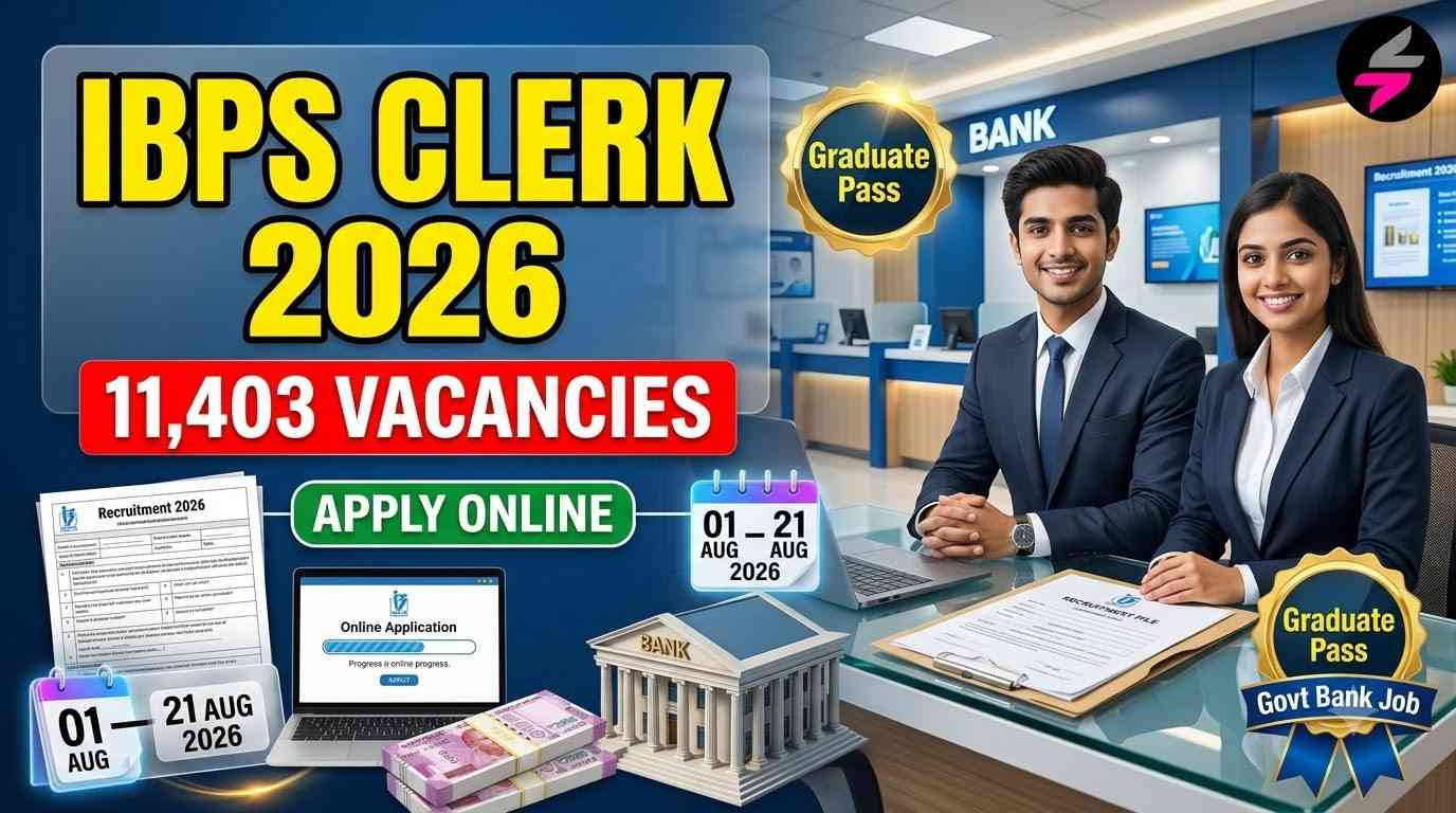 IBPS Clerk CSA Online Form 2026, IBPS Clerk Age Limit 2026, IBPS Clerk Eligibility 2026, IBPS Clerk Notification 2026, ibps.in