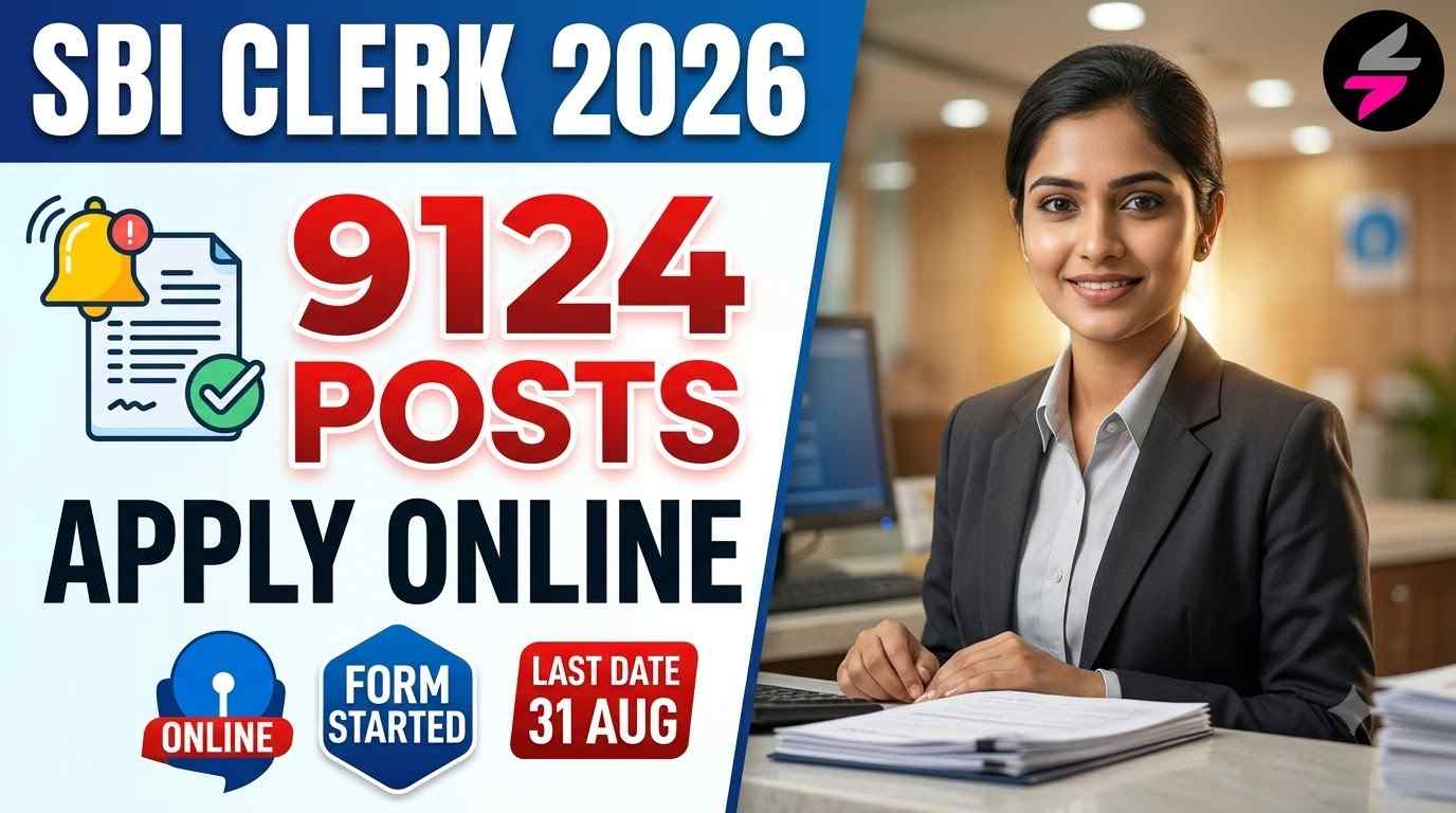 SBI Junior Associates Clerk Online Form 2026, SBI Clerk Recruitment 2026, SBI Clerk Eligibility 2026, SBI Clerk Age Limit 2026, sbi.bank.in