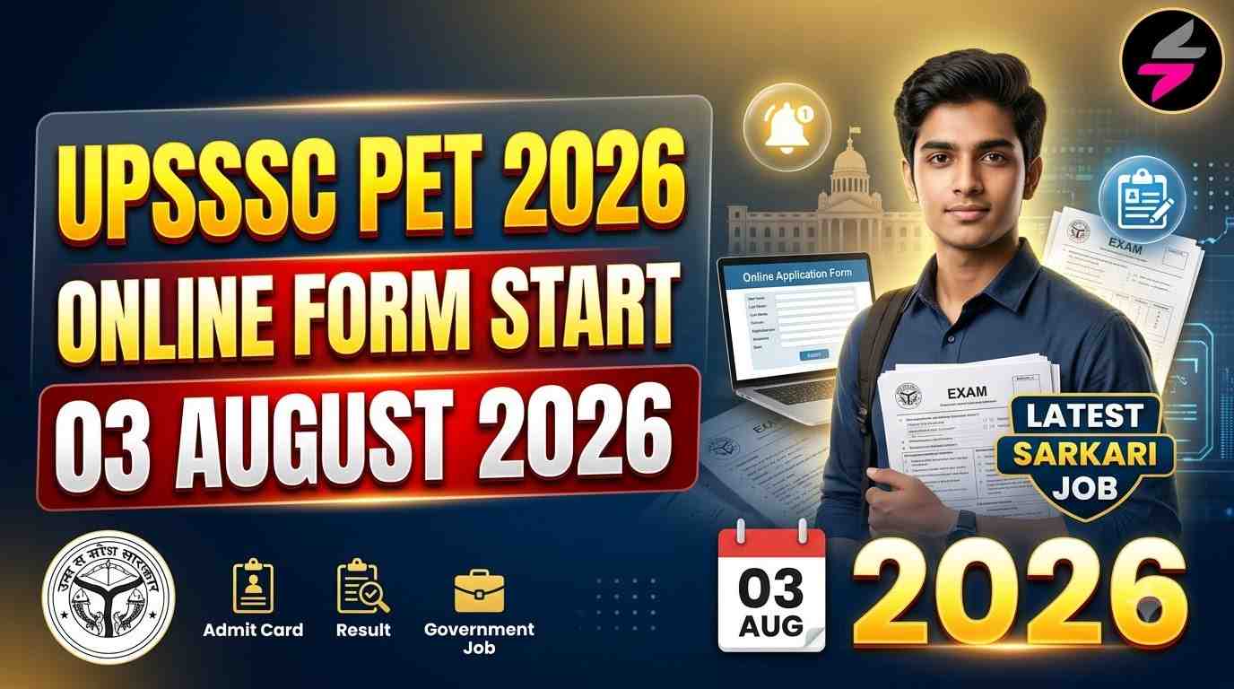 UPSSSC PET Online Form 2026, UPSSSC PET Notification 2026, UPSSSC PET Eligibility 2026, UPSSSC PET Age Limit 2026, UPSSSC PET Selection Process 2026, upsssc.gov.in