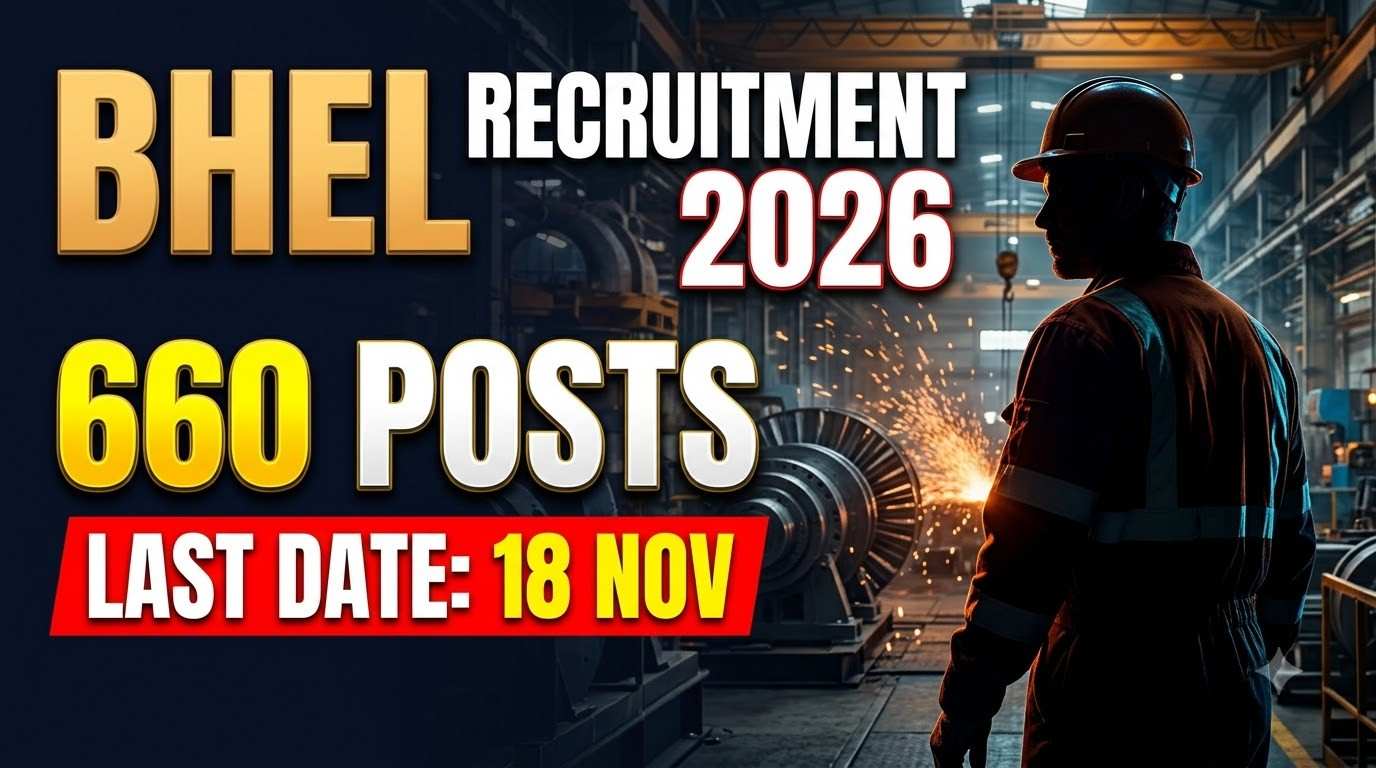BHEL Artisan Recruitment 2026, BHEL Artisan Online Form 2026, BHEL ITI Vacancy 2026, BHEL Artisan Grade IV Recruitment, BHEL Fitter Recruitment 2026, BHEL Electrician Vacancy, BHEL Welder Recruitment, BHEL Machinist Vacancy, PSU Jobs 2026, ITI Government Jobs 2026