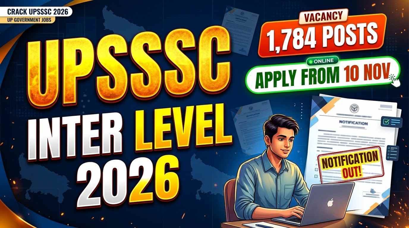 UPSSSC Inter Level Recruitment 2026, UPSSSC 12th Pass Vacancy 2026, UPSSSC Inter Level Online Form 2026, UPSSSC Gram Panchayat Adhikari Vacancy, UPSSSC Gram Vikas Adhikari Recruitment 2026, UPSSSC Bhumi Arjan Amin Vacancy, UPSSSC PET 2025 Qualified Jobs, Uttar Pradesh 12th Pass Government Jobs, UPSSSC Vacancy 2026, UPSSSC Notification 2026